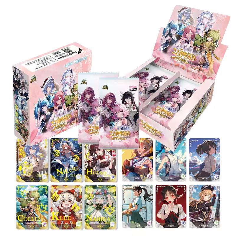 Goddess Story Anime Waifu Trading Cards Box Set–Rare SSR/SR Genshin Impact Character Cards Ideal Gift for Anime Fans Hobbyists