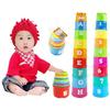 Jianle Colorful Number Stacking Cups for Kids, Educational Toy, Baby Learning Aid