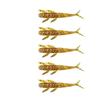 20pcs 7.3cm/1.3g Fishing Lure Laser Glitter Temptation Swimming Alien Worm Soft TPE Material Artificial Lures Sport Fishing