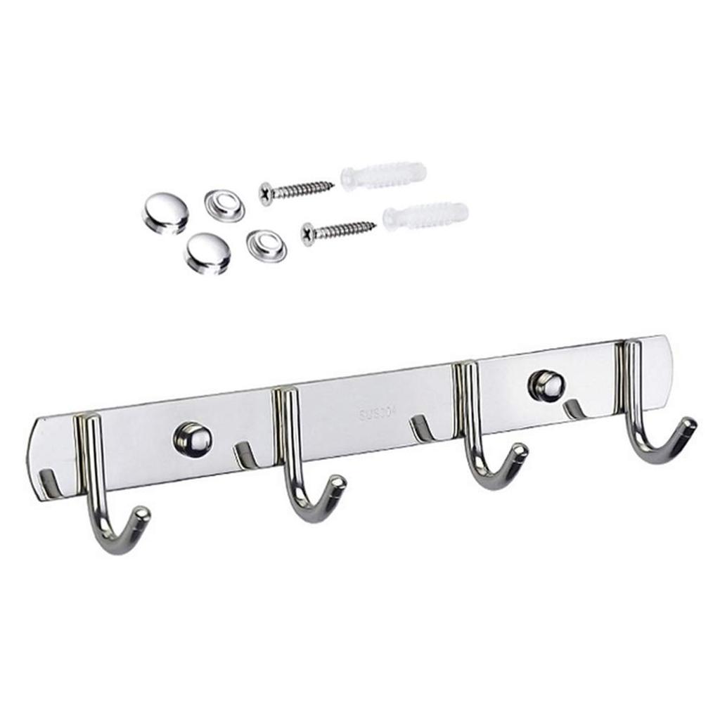 Настенная вешалка с крючками из нержавеющей стали, прочные органайзеры для надежного подвешивания в различных комнатах
