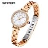 SANDA SD1153 Original Luxury New Style Ladies' Watches Elegant Design Alloy Compact Waterproof Quartz Watch