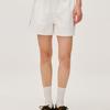 DEPOUND Mercerized Cotton Logo Socks - Ivory