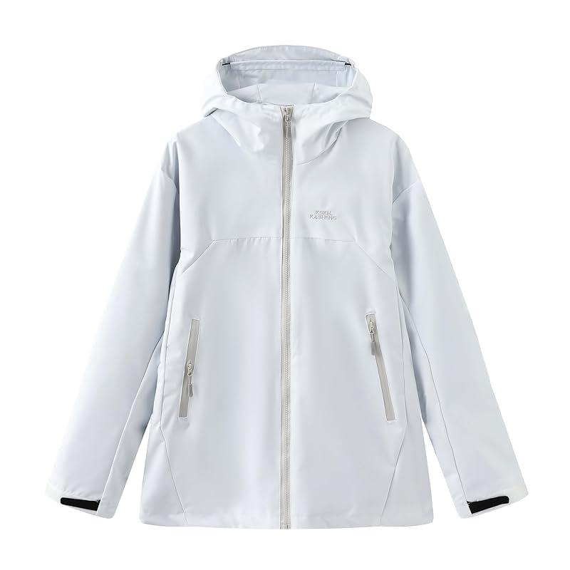 Generic Outdoor Jacket Waterproof Windproof Loose Silhouette For Climbing Travel Outdoor Camping Unisex Couple M