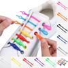 Adult Silicone  Elastic Elastic Shoelaces Round Toe Elastic No-Tie