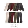 Kaslead New Arrival Women's Clothing Fashion Style Hooded Long Sleeves Jacket Outwear Pants 8372261 8372245