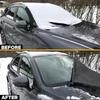 Прочный чехол на лобовое стекло от льда и снега, ткань Оксфорд 600D с противоугонными ремнями, универсальный размер для автомобиля/внедорожника/грузовика