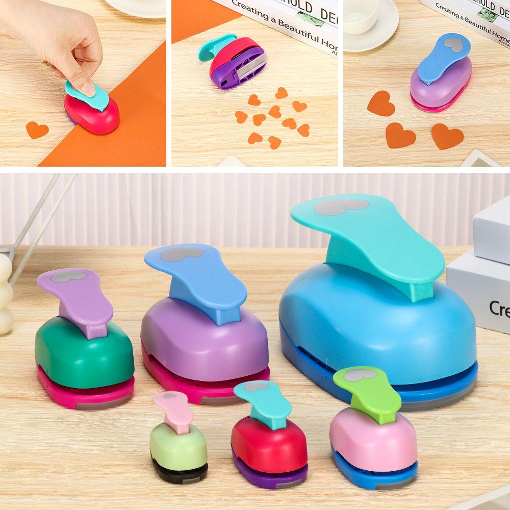 9-75mm Cute Handmade DIY Cards Making Embossing Heart-shaped Hole Punch Paper Shaper Cutter