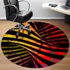1pc Spiral Abstract Office Round Area Rug, Indoor Mat Suitable ForOffice, Under Office Chairs Bedroom Living Room Home Decor, Room Deco q078