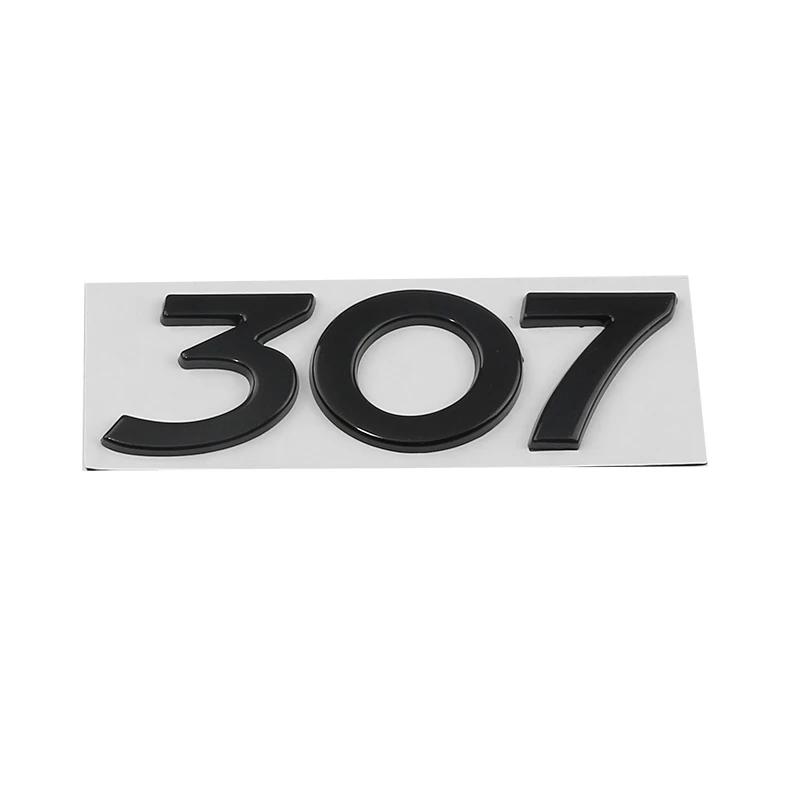 Car Metal Rear Trunk Boot Letters Logo Badge Emblem Decal Sticker For Peugeot 206 207 301 308 307 408 508 Decoration Accessories