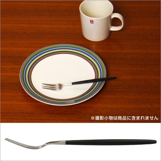 Cutipol Goa Pastry Fork, Black, Cake Fork, Dessert Fork, GOA GO24 BLACK [Parallel Import]