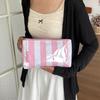 Large Capacity Striped Cosmetic Bag Waterproof Beach Storage Bag Fashion PVC Toiletry Bag  Women