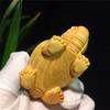 Wooden Dragon Tortoise Mascot Sculpture Statue Hand Carved Solid Wood God Beast Dragon Tortoise Home Wealth Figurine