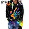 Women's Fashion Autumn Winter Long Sleeve Hooded Loose Hoodies & Sweatshirts