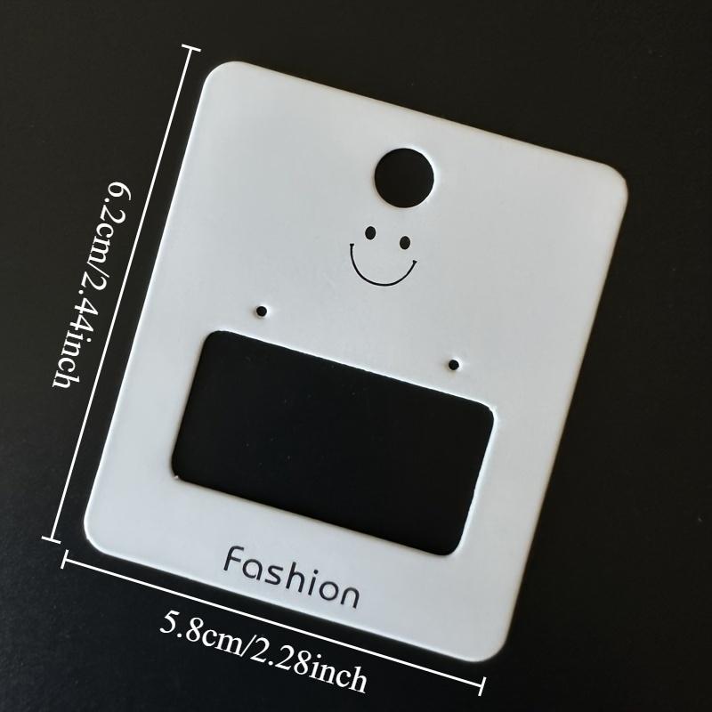 100 шт. Карточки для демонстрации серег, Матовая отделка, Улучшенный дизайн с крючком, Бумажный материал, Набор карточек для витрины ювелирных изделий