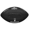 Wilson NFL Team Metallic Premiere Las Vegas Raiders Ball, Unisex black American football ball