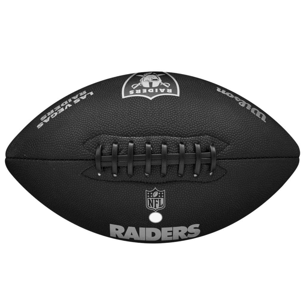 Wilson NFL Team Metallic Premiere Las Vegas Raiders Ball, Unisex black American football ball