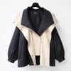 Fashionable and Elegant Mid-Length Windbreaker Casual Loose Korean Style Women's Autumn Coat