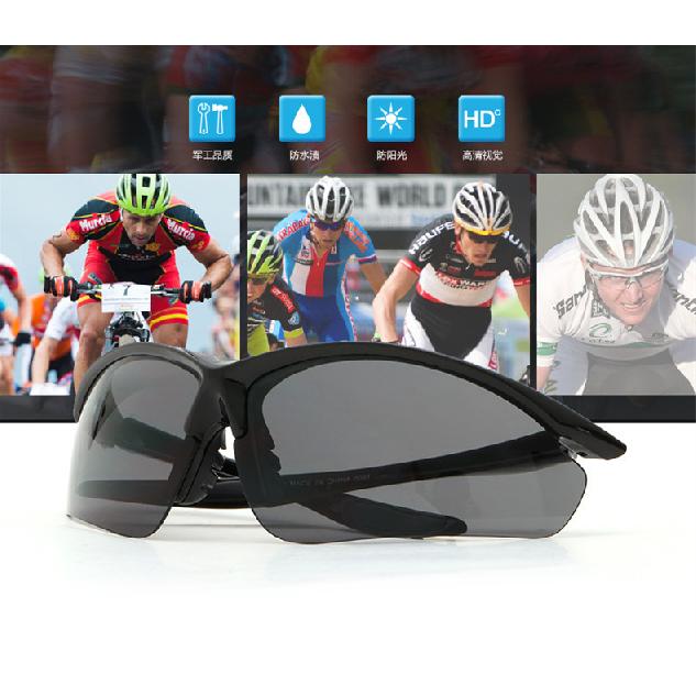 Sports sunglasses, half-frame, for outdoor cycling, fishing, and mountaineering, unisex, shatterproof/0091Single frame