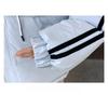 Women Winter Loose Striped Down Cotton Coat Small Size Thickened Padded Jacket Keep Warm Outfit