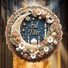 Eid Mubarak Door Sign Moon Star 2D Acrylic Pendant Islamic Ramadan Decoration
