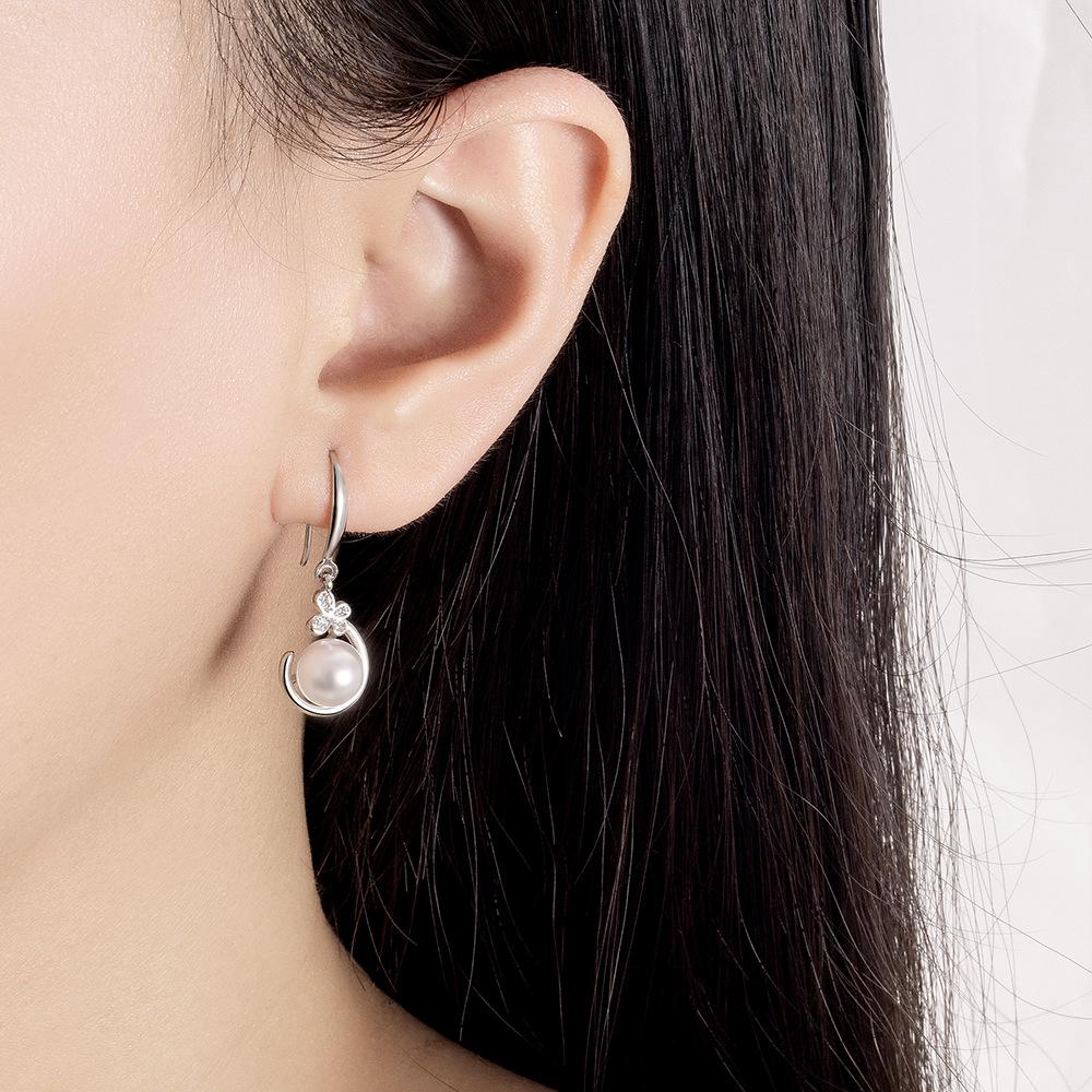 Ожерелье из жемчуга Мори, серьги, комплект, женский, французский нежный темперамент, простое и универсальное ожерелье-цепочка на ключицу