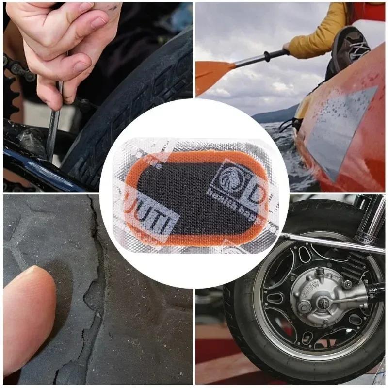 Bicycle Inner Tube Rubber Repair Patch Protection Patche Bike Tyre Patch Repair Tool for Mountain Road Bike Quick Repairing Tyre