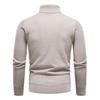 Men's Sweater High Neck Sweater Solid Color Slim Bottoming Sweater