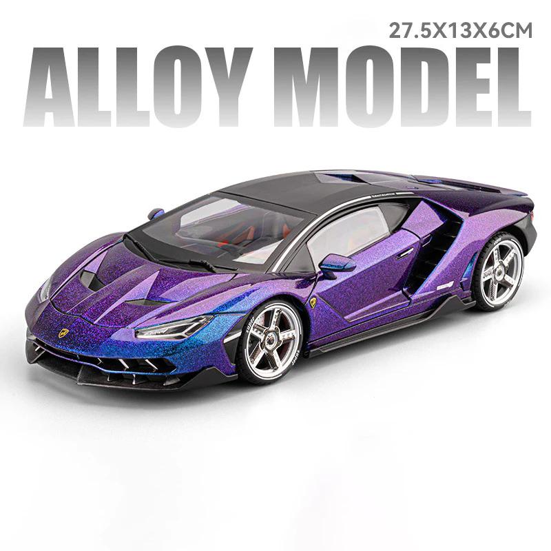 1:Масштаб 1:18 720S LP770 Модель автомобиля Игрушка Звук Свет Амортизация Металл Литье под давлением Суперкары Лучшие подарки для детей