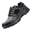 Spring and Autumn Black Training Outdoor Sports Training Leather Shoes Low Help Tooling Duty Shoes Soft Sole Patrol Security Shoes