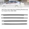 4 шт. Наружный молдинг уплотнителя стекла двери для Toyota Prius 2004-2009