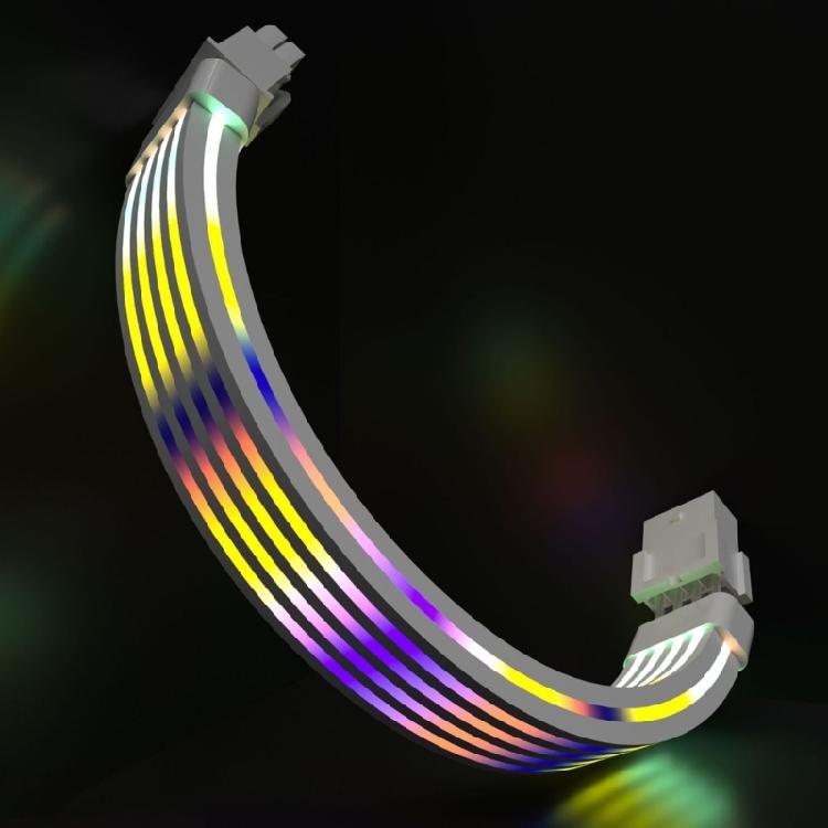 ARGB 8-контактный удлинительный кабель для материнской платы, провод, декоративная линия для блока питания корпуса ПК, компьютерная лампа, простая установка