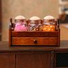 1/12 Dollhouse Mini Jar Rack Storage Rack With Jar Dollhouse Mini Kitchen Decoration Dolls House Scene Decor Accessories
