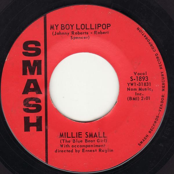 7-дюймовая пластинка MILLIE SMALL My Boy Lollipop S1893 Smash Records 1964 США Регги Ска Даб Б/у