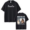 Футболка с принтом Rosalía LUX Tour для мужчин и женщин, модная, хлопковая, повседневная, оверсайз, свободная, хип-хоп, подарки для фанатов