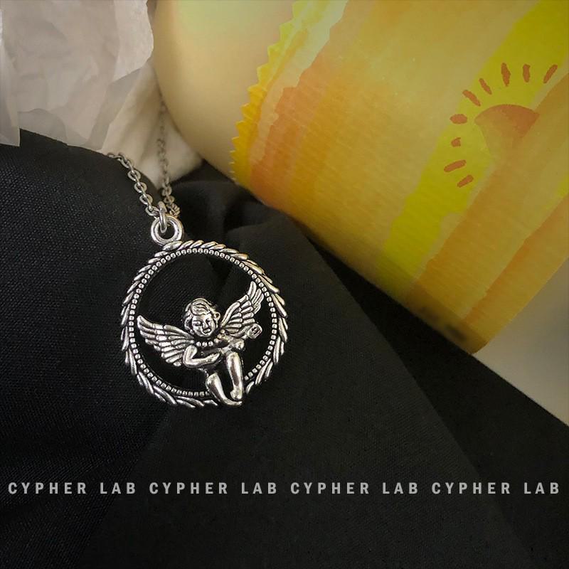 Men's Hip-Hop M Pendant Necklace: Trendy Cuban Chain In Titanium Steel, Stylish and Minimalist Design.