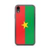 Coque iPhone - Multicolore - Drapeau Burkina Faso - Souple - TPU - Compatible iPhone XR
