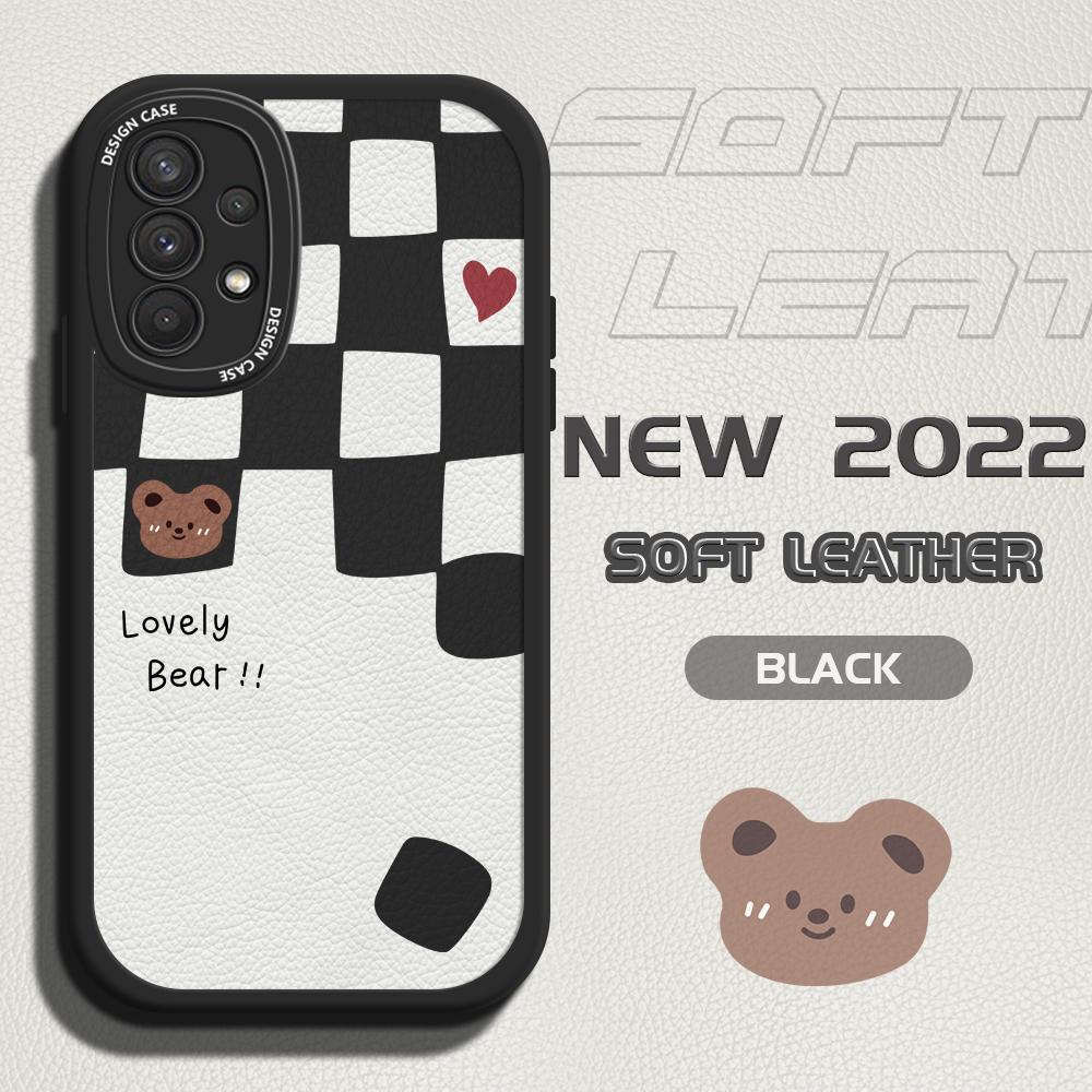 Чехол для телефона из искусственной кожи с изображением милого тонкого медведя Magic Cube для Samsung Xiaomi Poco Redmi