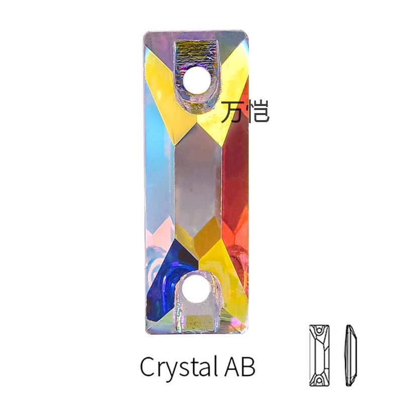 Стеклянная перевернутая кромка, ручная дрель, прямоугольная, специальной формы, плоское дно, двойное отверстие, ручная пряжка из камня, аксессуары для одежды своими руками