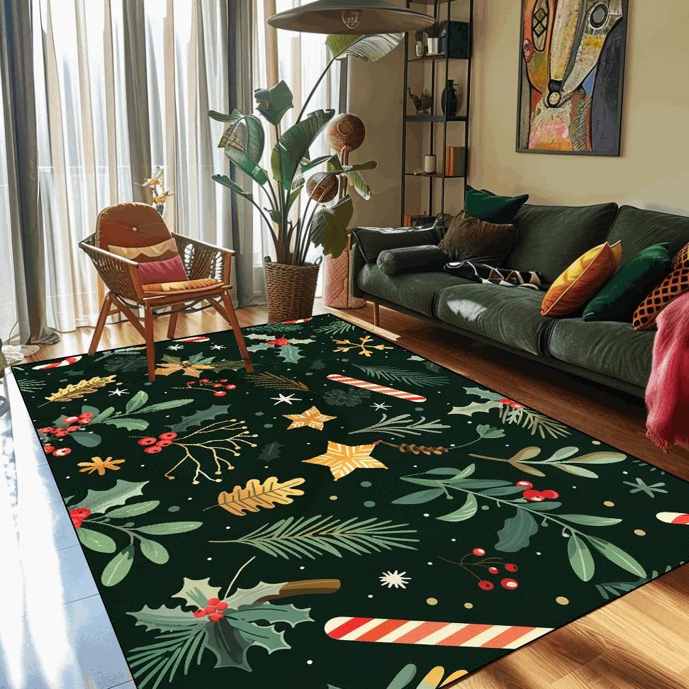 Счастливого Рождества, приветственные коврики для дверей, рождественский декор для дома, большой ковер, кухонный коврик, индивидуальные ковры для гостиной, спальни, напольные коврики