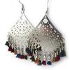Les Trésors De Lily [N0984] - Multicolored Silver 'Carmen' Designer Earrings