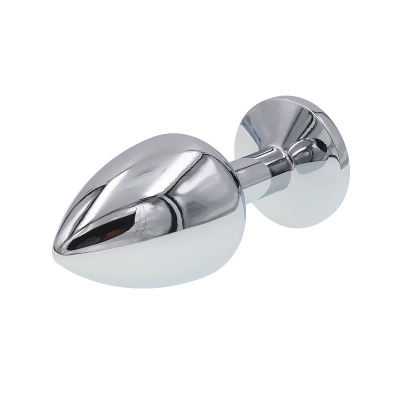 Большая металлическая анальная пробка для заднего двора, секс-игрушки, устройство для анальной дилатации, секс-инструменты, игрушки для взрослых, имитация анальной пробки, упаковка в пылевой мешок