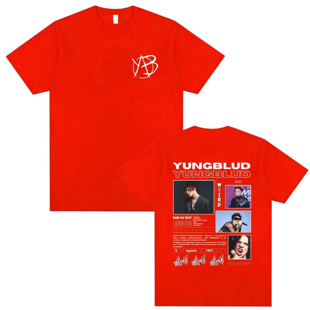 Yungblud Music Album Weird Graphic Tshirts Mens Fashion Hip Hop Oversized T Shirt Men Women Alternative Rock Vintage T Shirts