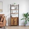 Bookshelf 6 Tiers 60 x 24 x 161 cm Engineered Wood Reclaimed Wood