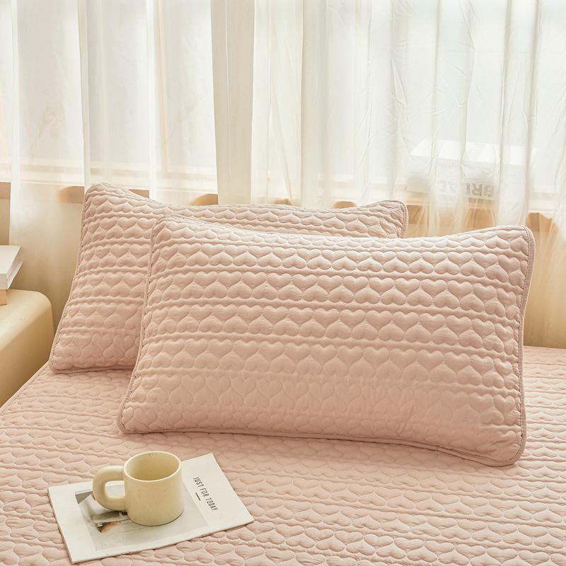 Soybean Cotton Waterproof Bed Sheet - Love Style, Mattress Protector Compatible with Simmons.