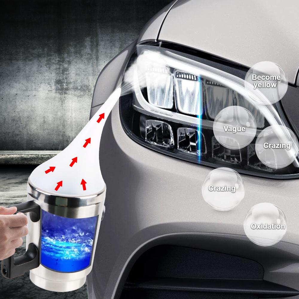 100 мл Чашка-распылитель Инструменты для полировки фар автомобиля Полировальная машинка для фар Мотоциклетные фары Задние фонари Линза Набор для ремонта и восстановления