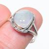 Подарочное кольцо из стерлингового серебра 925 пробы с натуральным радужным лунным камнем S.8 e9h42