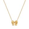 Bow Mori Personality Minimalist Furnace Real Gold Necklace Female Collarbone Chain