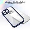 Clear Soft Frame Phone Case for iPhone 17air 16e 17 16 15 14 Plus13 12 11 Pro Max Shockproof Protection Cover Hard Acrylic Shell