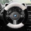 Car Steering Wheel Cover Winter Plush Thickened Warm and Cute for Girls Car Interior Decoration Universal Car Handle Cover