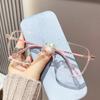 Photochromic Anti Radiation Glasses Square Sun Shades Women Men Glasses Frame Replaceable Lens Anti Blue Light Fashion Eyewear